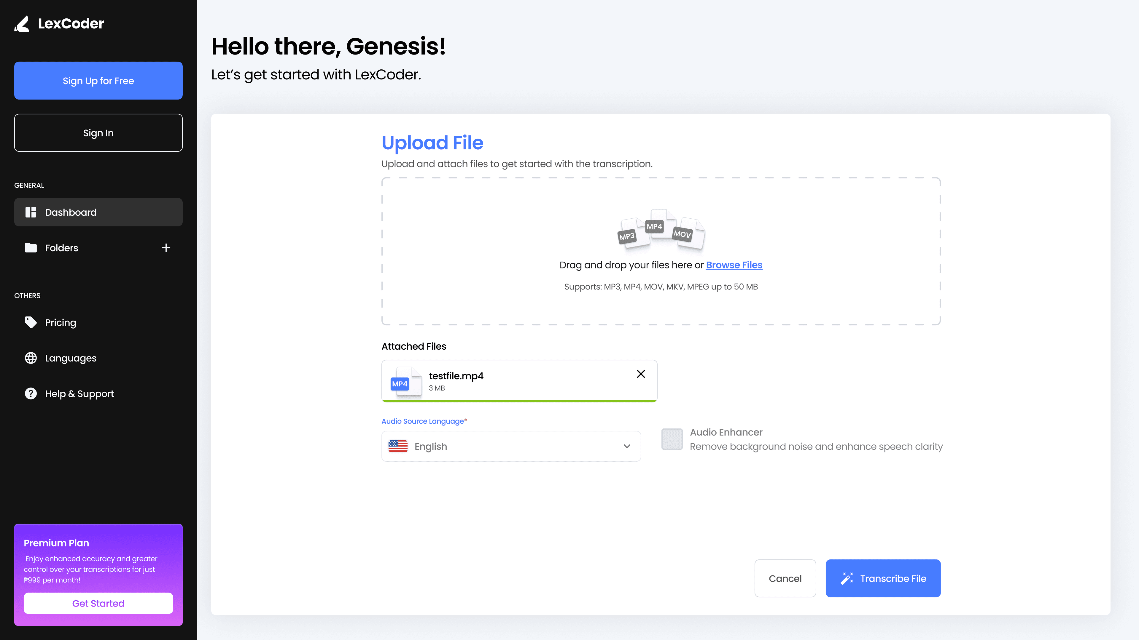 User Dashboard